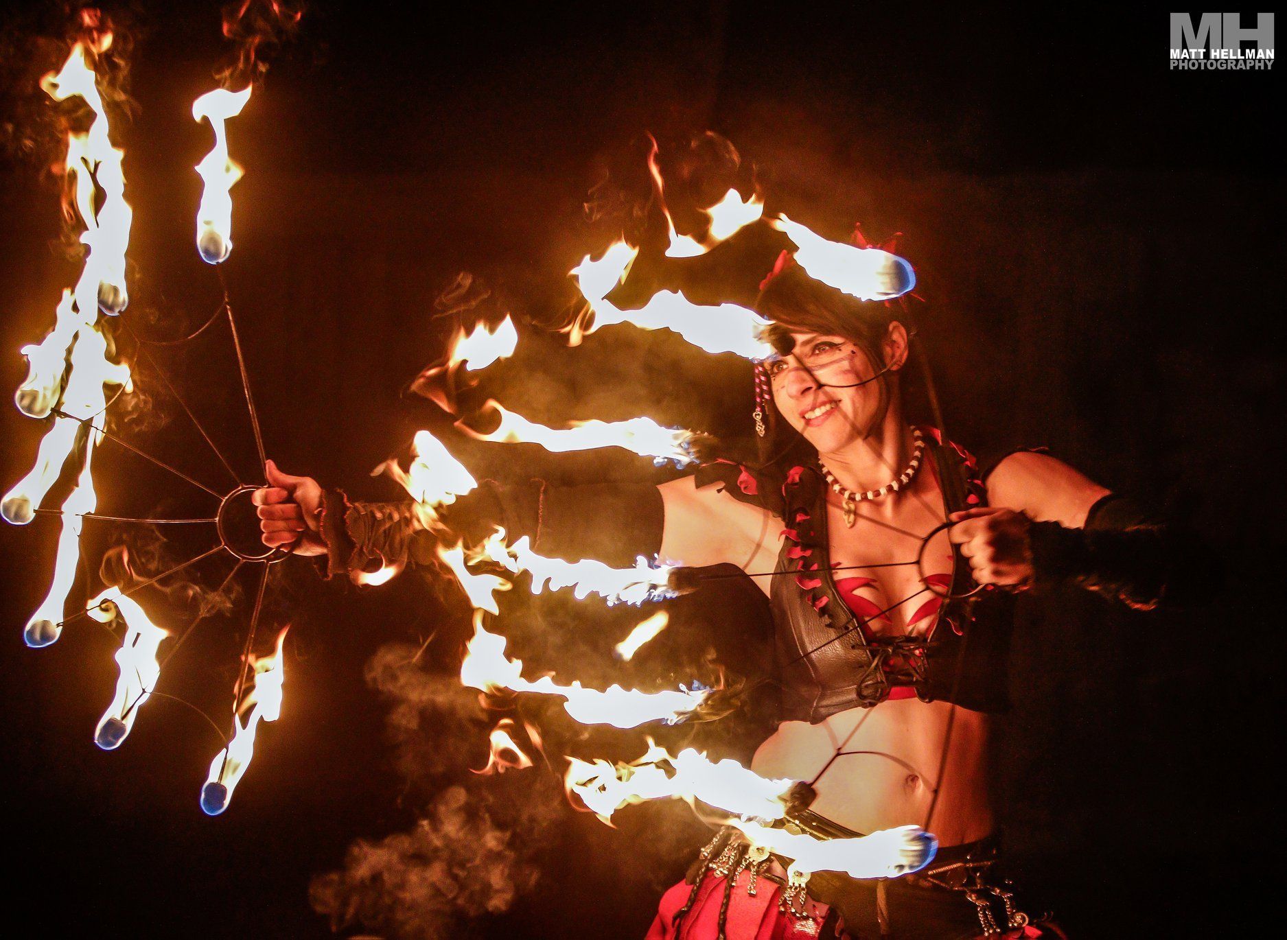 Solar Rain Fire Dancers